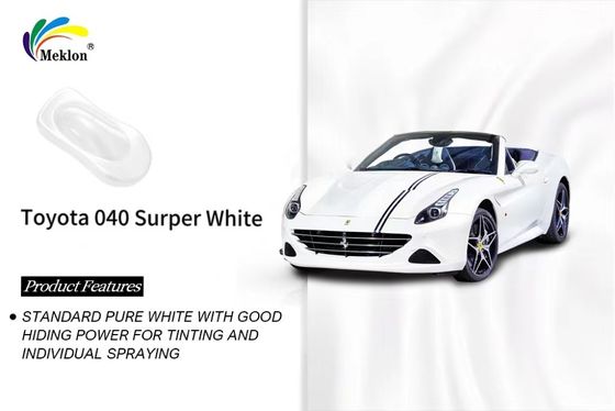 Super Putih Refinish Cat Mobil halus Finish Praktis Untuk FAW Toyota 040