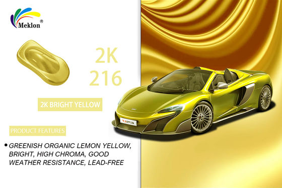 Cat Mobil Kuning Logam Top Coat Kelembaban tahan praktis Anti Fade