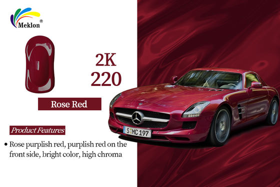 2K Cat Mobil Merah Rose Top Coat Metallik tahan pudar tahan lama