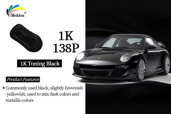 1K Campuran Hitam Gloss Akrilik Solid Warna Cat Mobil: Sistem Campuran Warna Lanjutan