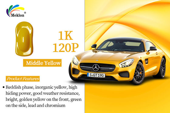 Cat Lapisan Mobil Anti Karat 1K Warna Kuning Tengah Touch Up Auto Spray Painting