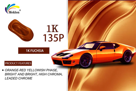 Oranyeu Merah Akrilik Clear Coat Automotive Painting Waterproof Tidak beracun
