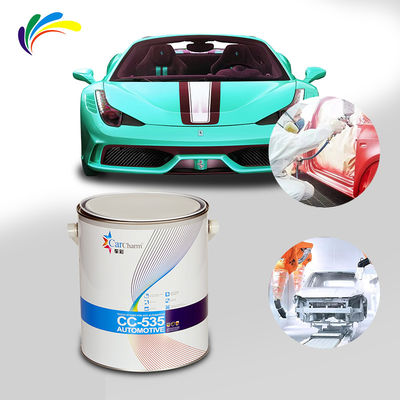1K 2K Sistem Padat TinggiKonsentrasi Bau Rendah Pakaian Dasar Otomotif Semprot Pewarnaan Otomotif