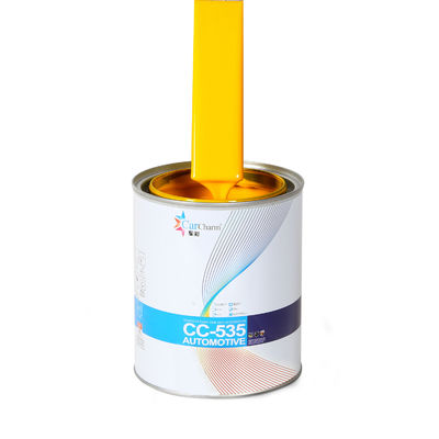IS09001 Lapisan dasar otomotif Cat medium yellow Touch Up Rust Oleum Adhesif kuat