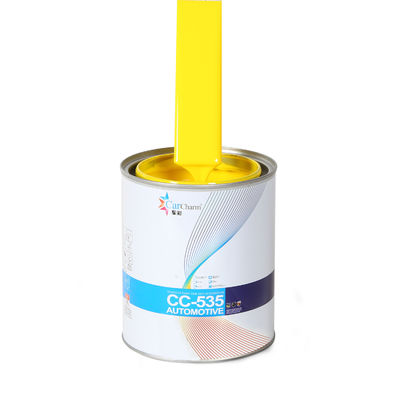 Konsentrasi Bau Rendah Auto Base Coat Pelindung warna kuning lemon Cat mobil