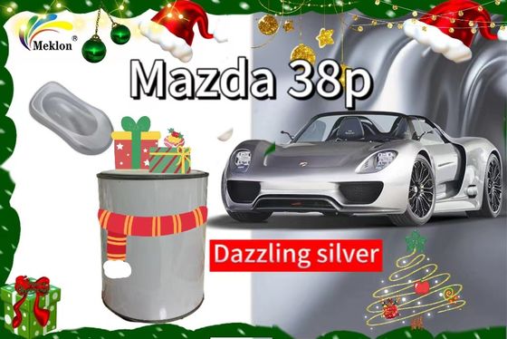 38P Bright Silver Refinish Car Paint With Dazzling Effect Untuk Lapisan Mobil Mazda