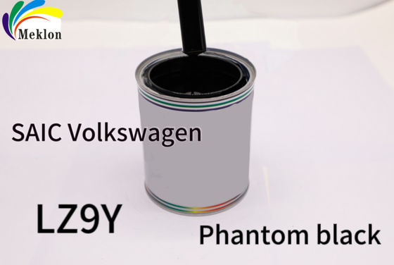 Permukaan standar cat mobil hitam pengeringan cepat Untuk SAIC Volkswagen 2019 Model LZ9Y Phantom
