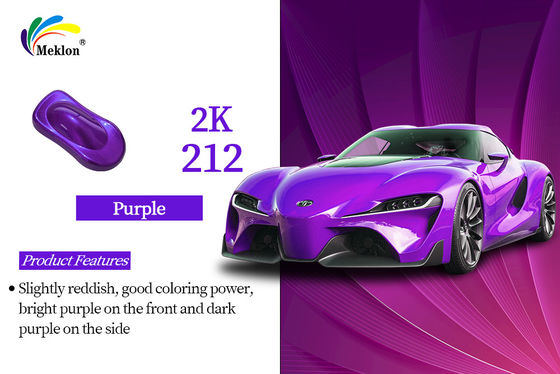 Kualitas tinggi 2K Automotive Coat Untuk Mobil Anda Ungu Perbaiki Cat Mobil