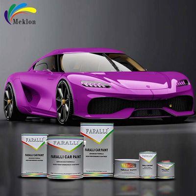 Kualitas tinggi 2K Automotive Coat Untuk Mobil Anda Ungu Perbaiki Cat Mobil