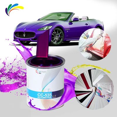 grosir Cat Mobil Ungu 2K Top Coat Refinish Paint Untuk perbaikan mobil