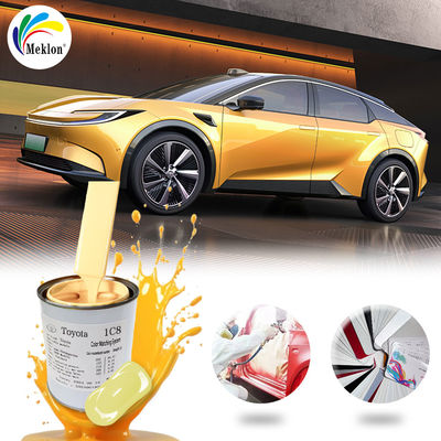 Kualitas tinggi Toyota 1C8 Perak bubuk cat mobil Waktu pengeringan 2-3 jam