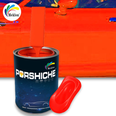 Penutup Tinggi Tinggi Oranyeu Merah Automotive Refinish Paint Dengan Voc Rendah