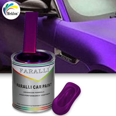 1K2K Self-leveling Sparkling Purple Car Spray Paint Repair Paint Mencocokkan Warna Pabrik Asli