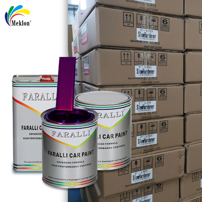 1K2K Self-leveling Sparkling Purple Car Spray Paint Repair Paint Mencocokkan Warna Pabrik Asli