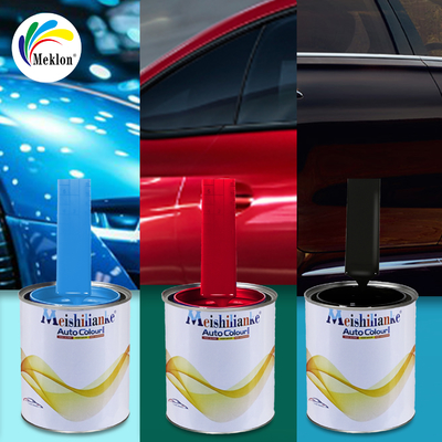 Warna asli yang sesuai dengan warna pabrik Gloss tinggi Cat perbaikan mobil berwarna merah terang