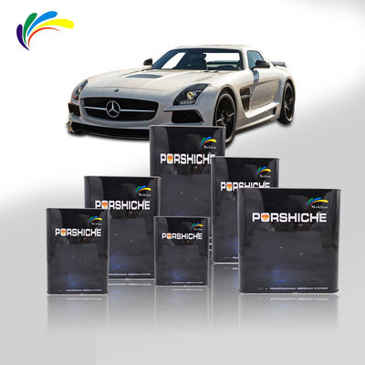 Cat kendaraan logam tahan lama yang tidak berbau Cat bodi mobil perak yang tahan jamur