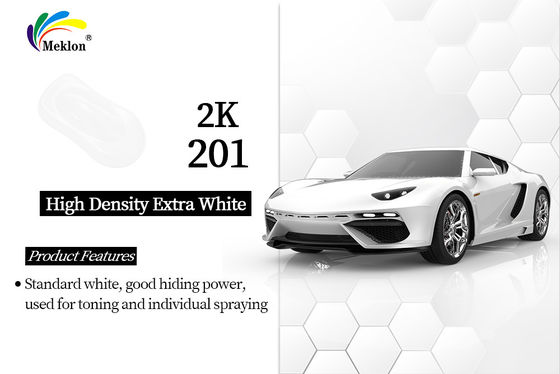 High Glossy 2K High density Extra White Top Acrylic Colorful Car Refinish Cat Otomotif