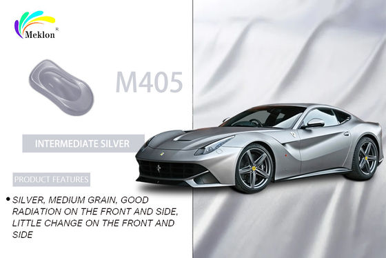 Cat Mobil Perak Metallik Perak tahan cuaca Tidak berbahaya