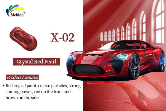 Advanced Raw Materials Auto Paint Aplikasi Tinggi HS 1K Crystal Red Car Paint