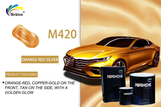 Cat Mobil Oranyeu Merah tahan panas tahan lama Cat Semprot Logam Tanpa Bau Untuk Mobil