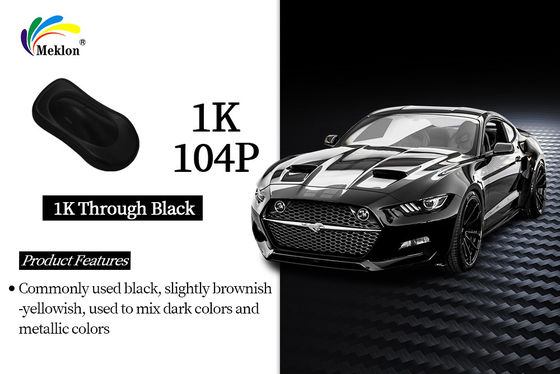 1K Through Black Hight Gloss Cat otomatis akrilik: Konsistensi lanjutan dengan pencampuran yang tepat