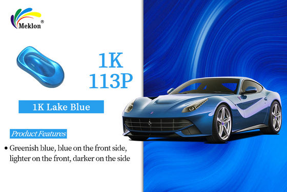 1K Lake Blue Automotive Refinish Paint dengan Tinggi Padat, Transparan, Luminositas