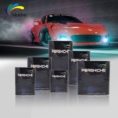 Cat mobil merah merah tahan air tidak beracun Glossy Automotive Refinishing Products