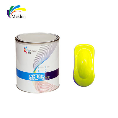 Konsentrasi Bau Rendah Auto Base Coat Pelindung warna kuning lemon Cat mobil