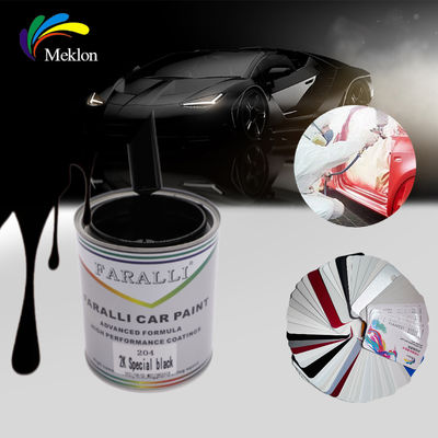 Tahan cuaca yang baik 1K Super hitam Auto Paint ODM OEM Car Refinish Paint