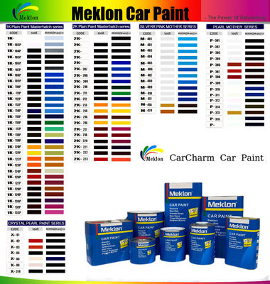 1K Emerald Kuning Adhesif yang Baik Kekuatan Penutup yang Kuat Cat Mobil Kroma Tinggi Basecoat