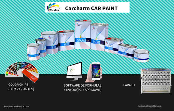 Formula Disesuaikan High Gloss 34K Putih Mutiara Refinish Cat Mobil Untuk Auto Refinishing