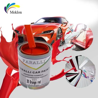 Cat Mobil Merah Muncul Cerah Untuk Perbaikan Mobil Waktu Pengeringan Cepat Hanya 30 Menit