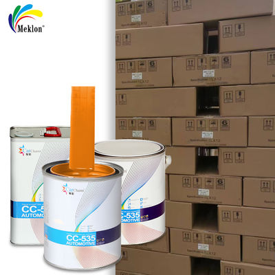 Cat Tahan Aus dan Tahan Gores Cat Mobil Oranye Lapisan Atas Akrilik Aotu untuk Perbaikan Otomotif