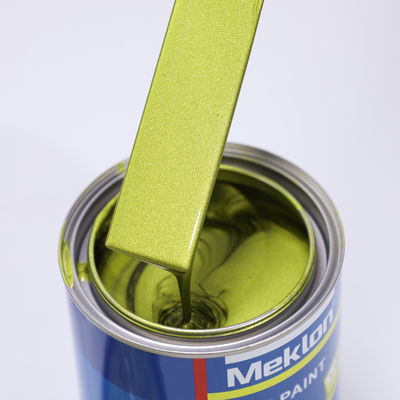 1K Emerald Kuning Adhesif yang Baik Kekuatan Penutup yang Kuat Cat Mobil Kroma Tinggi Basecoat