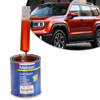 Automotive 1K Flame Copper Pearl Acrylic Liquid Coating Mudah Aplikasi Sistem Campuran Cat Mobil Pabrik Harga Grosir untuk