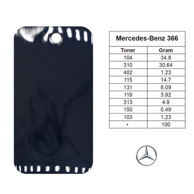 Cat Mobil Akrilik Mutiara Biru 1K Premium untuk Mercedes-Benz DB366 Formula Berbasis Air Ramah Lingkungan​