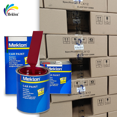 1K2K Cat mobil dengan kekuatan ekspresif tinggi dan cakupan tinggi Cat mobil merah gelap