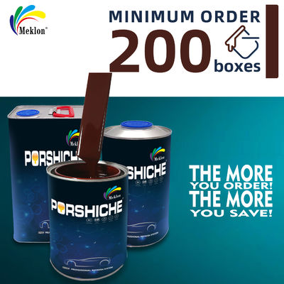 Cat 1K2K Tahan UV Tahan Cuaca Dan Tahan Aus Cat Perbaikan Mobil Hitam Merah Kilap Tinggi