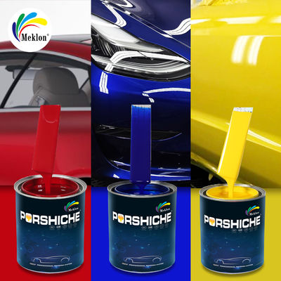 Cat Mobil Biru Cerah Bebas Goresan Glossy Finish 2: 1 Rasio Campuran