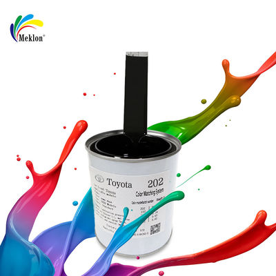 Cat perbaikan 1K Hitam Gloss Tinggi untuk permukaan logam