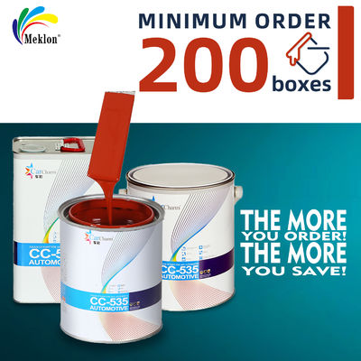 Cocok dengan Cat Mobil Merah Api Cepat Kering Efisien Anti UV Pabrik Asli