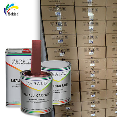 Cat Otomotif Performa Tinggi Merah Perbaikan Perbaikan Lapisan Cat Mobil Bubuk Tembaga Cat Mobil Waktu Pengeringan 2-3 Jam