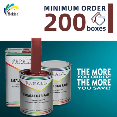 Cat Otomotif Performa Tinggi Merah Perbaikan Perbaikan Lapisan Cat Mobil Bubuk Tembaga Cat Mobil Waktu Pengeringan 2-3 Jam