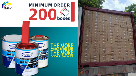 1K Red Car Refinish Paint Tim R & D dan Produksi Independen dengan Masterbatch Charts dan Kartu Warna