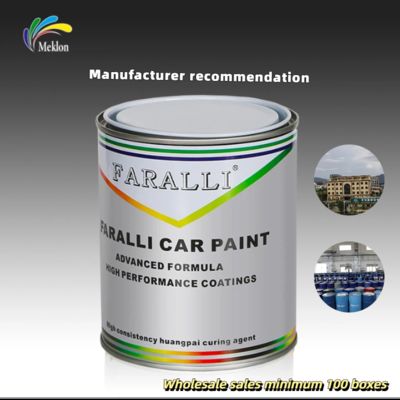 Kualitas Baik Mobil Refinish Paint Automotive Spray Coating 1K Pure Black Paint