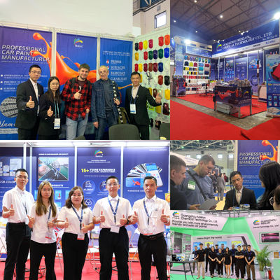 Penyemprotan cat otomotif untuk cat mobil 2K berdiri cat biru topcoat