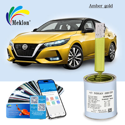 Perpaduan warna yang sangat baik CAM Amber Gold Automotive Refinish Paint untuk Nissan