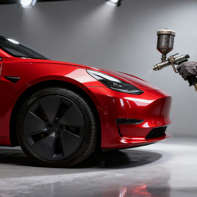 Cat Mobil Meklon Bright Red Pearl High Chroma Tahan Gores untuk Perbaikan Otomotif