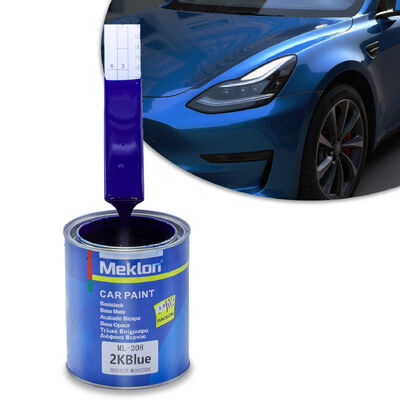 Meklon MK-208 2K Cat Mobil Tahan Gores Biru Emisi VOC Rendah untuk Perbaikan Otomotif