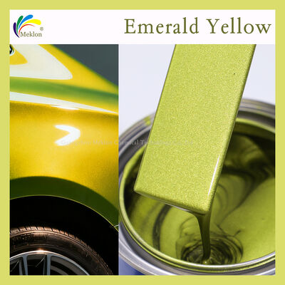 Cat perbaikan mobil X16 Emerald Yellow 1L Pabrik pencampuran presisi akrilik 7-14 hari